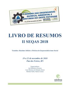 CAPA LIVRO DE RESUMOS II SEQAS 2018